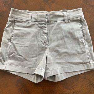 NWOT J. Crew gray shorts, size 0.